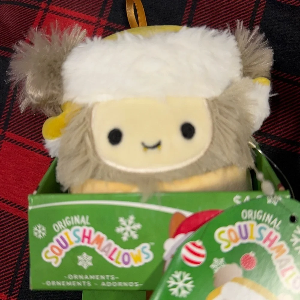 Christmas Squishmallow Ornaments Santa Nick, Dray,  Cash & Murray NEW Set of 4